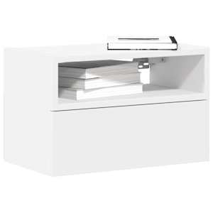 Nástěnné noční stolky 2 ks bílé 45x26x28,5 cm - obrázek 1
