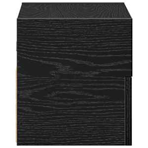 Nástěnné noční stolky 2 ks černé 45x26x28,5 cm - obrázek 6