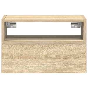 Nástěnný noční stolek dub sonoma 45x26x28,5 cm - obrázek 4