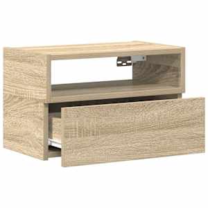 Nástěnné noční stolky 2 ks dub sonoma 45x26x28,5 cm - obrázek 5