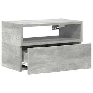 Nástěnné noční stolky 2 ks betonově šedé 45x26x28,5 cm - obrázek 5