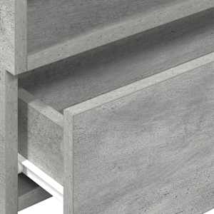 Nástěnné noční stolky 2 ks betonově šedé 45x26x28,5 cm - obrázek 9