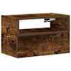 vidaXL Seinale kinnitatav &ouml;&ouml;kapp, suitsutatud tamm, 45x26x28,5 cm