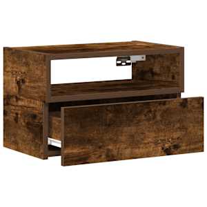 Nástěnné noční stolky 2 ks hnědý dub 45x26x28,5 cm - obrázek 5