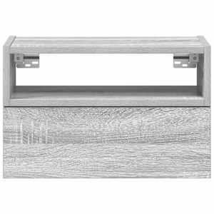 Nástěnné noční stolky 2 ks šedé sonoma 45x26x28,5 cm - obrázek 4