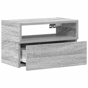Nástěnné noční stolky 2 ks šedé sonoma 45x26x28,5 cm - obrázek 5