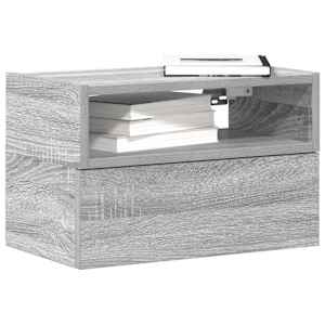 Nástěnné noční stolky 2 ks šedé sonoma 45x26x28,5 cm - obrázek 1