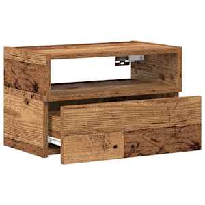 Nástěnné noční stolky 2 ks old wood 45x26x28,5 cm - obrázek 5