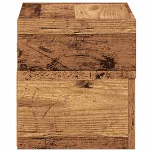 Nástěnné noční stolky 2 ks old wood 45x26x28,5 cm - obrázek 6