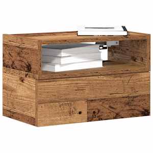 Nástěnné noční stolky 2 ks old wood 45x26x28,5 cm - obrázek 1