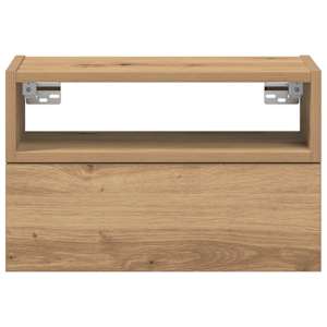 Nástěnné noční stolky 2 ks dub artisan 45x26x28,5 cm - obrázek 4
