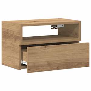 Nástěnné noční stolky 2 ks dub artisan 45x26x28,5 cm - obrázek 5