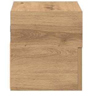 Nástěnné noční stolky 2 ks dub artisan 45x26x28,5 cm - obrázek 6