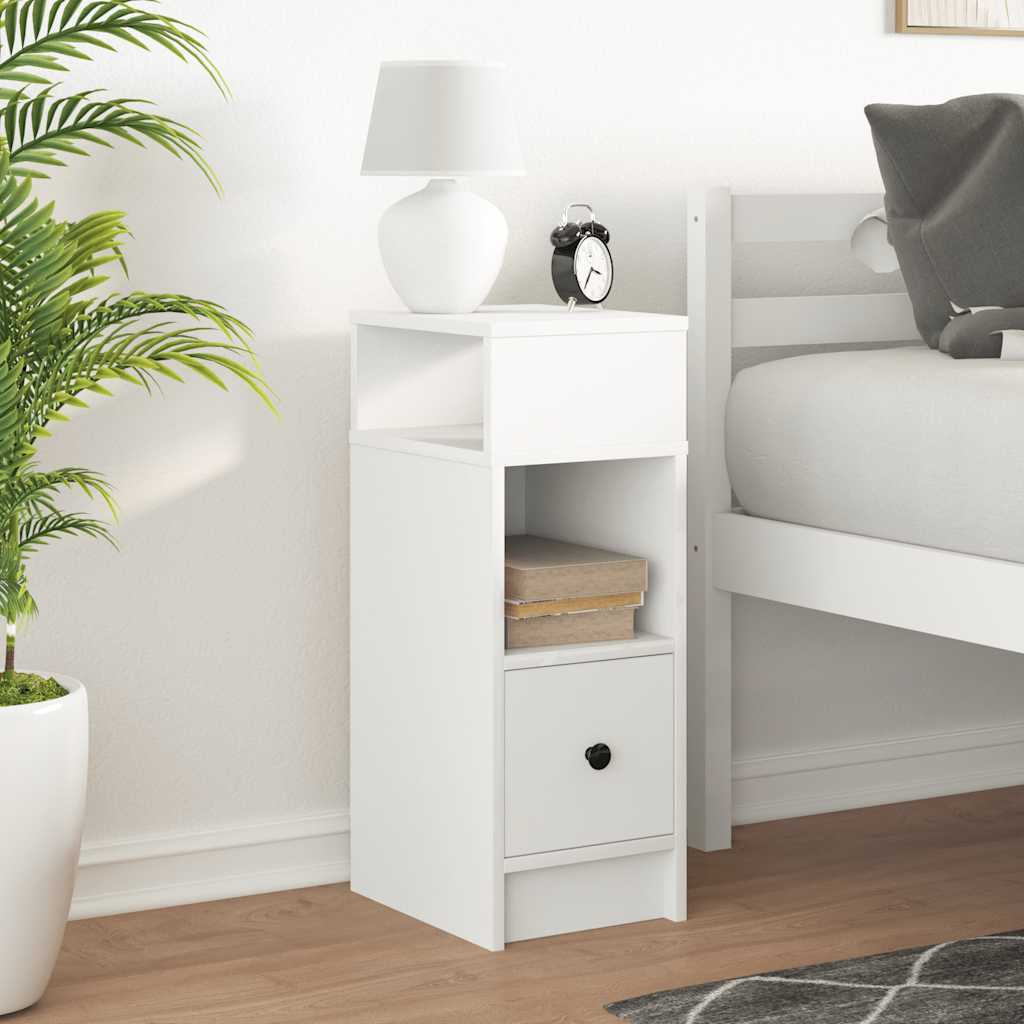 Bedside Cabinets with Drawer Nightstand Bed Side Table Side Cabinet vidaXL - Produktbild 3