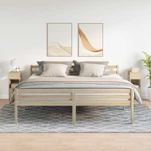 vidaXL Comodini 2 pz con Cassetto Rovere Sonoma 25x31x66 cm