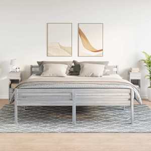 vidaXL Mesas de cabeceira 2 pcs com gaveta 25x31x66 cm cinzento sonoma