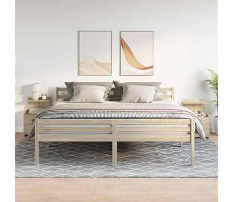 vidaXL Noptiere 2 buc. cu 2 sertare, stejar Sonoma, 40x36,5x62 cm