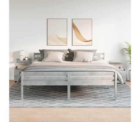 vidaXL Bedside Cabinets 2 pcs with 2 Drawers Concrete Grey 40x36.5x62 cm