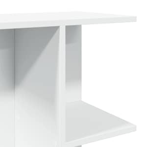 Noční stolek bílý 46,5x29x61 cm kompozitní dřevo - obrázek 8