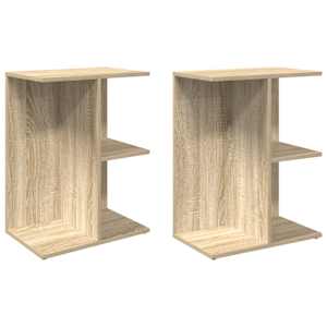 Noční stolky 2 ks dub sonoma 46,5x29x61 cm kompozitní dřevo - obrázek 2