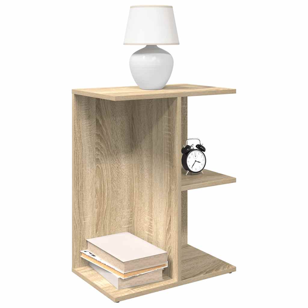 vidaXL Sängbord 2 st sonoma-ek 46,5x29x61 cm konstruerat trä