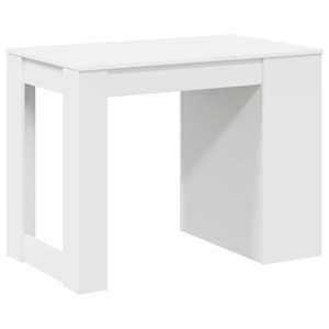 Psací stůl se zásuvkou a policí bílý 102x62x77,5 cm kompozit - obrázek 7