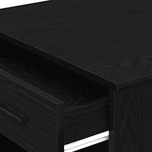 Psací stůl se zásuvkou a policí černý dub 102x62x77,5 cm - obrázek 8