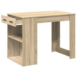 Psací stůl se zásuvkou a policí dub sonoma 102x62x77,5 cm - obrázek 5