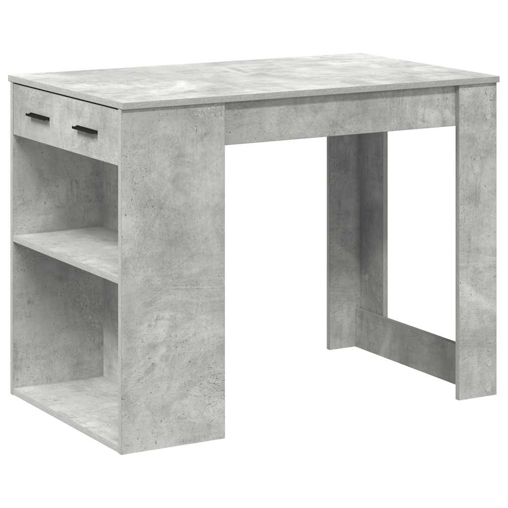 Thumbnail - vidaXL Schreibtisch mit Schubladen und Ablage Betongrau 102x62x77,5 cm