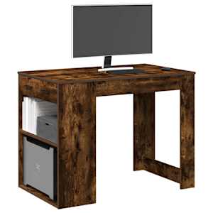 Psací stůl se zásuvkou a policí kouřový dub 102x62x77,5 cm - obrázek 1
