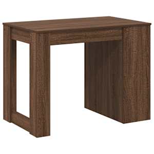 Psací stůl se zásuvkou a policí hnědý dub 102x62x77,5 cm - obrázek 7