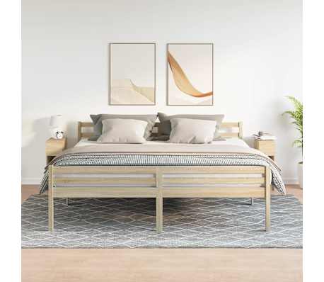 vidaXL Bedside Cabinets with Drawer 2 pcs Sonoma Oak 20x36x60 cm