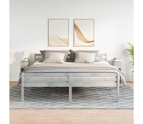 vidaXL Mesillas de noche con cajón 2 uds gris hormigón 20x36x60 cm