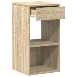 Noční stolky se zásuvkou 2 ks dub sonoma 35x34x66,5 cm - obrázek 6