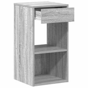 Noční stolky se zásuvkou 2 ks šedý sonoma 35x34x66,5 cm - obrázek 6