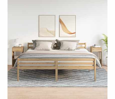 vidaXL Noćni ormarići s ladicom 2 kom artisan hrast 35x34x66,5 cm