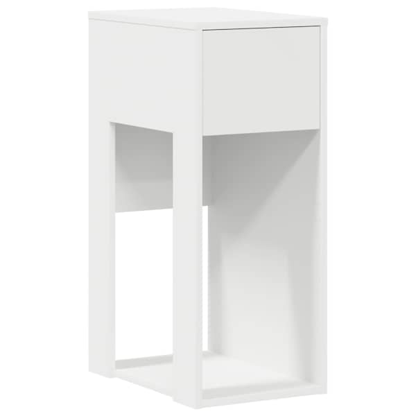 vidaXL Arvutitorni alus Sahtliga Valge 30x44x74 cm