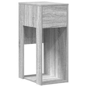 vidaXL arvutitorni alus sahtliga, hall Sonoma tamm, 30x44x74 cm