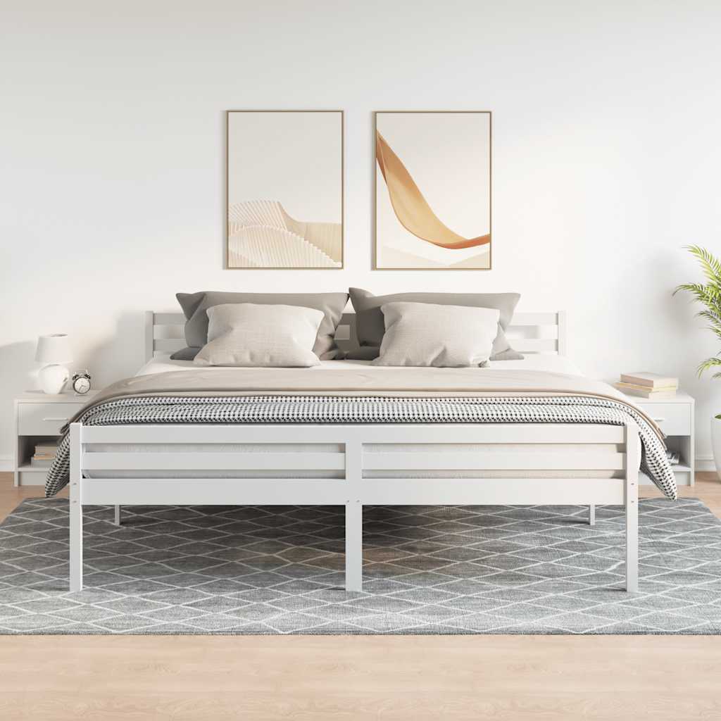 vidaXL Nachttische 2 Stk. mit Schublade Weiß 39x28x41 cm