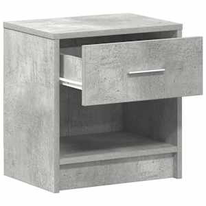 Noční stolky 2 ks se zásuvkou betonově šedé 39 x 28 x 41 cm - obrázek 5