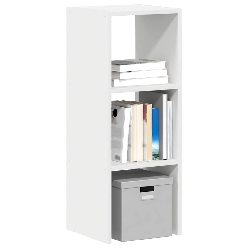 vidaXL bogreol stabelbar 30x30x80 cm konstrueret træ hvid