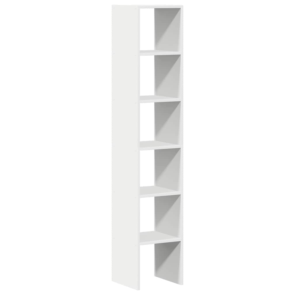 vidaXL Stohovatelné knihovny 2 ks bílá 30x30x80 cm kompozitní dřevo