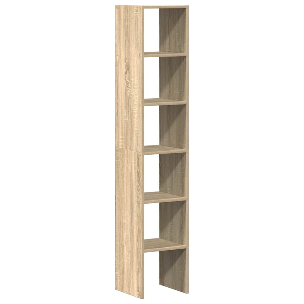 vidaXL Stohovatelné knihovny 2 ks dub sonoma 30x30x80 cm kompozit