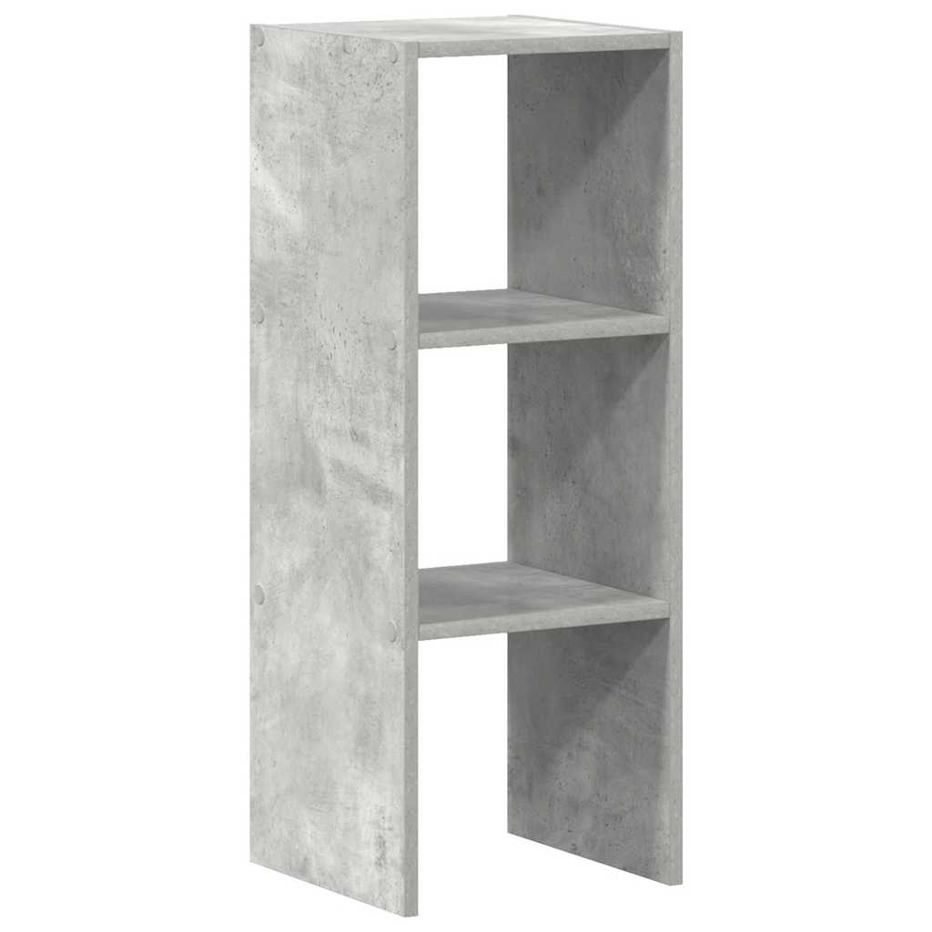 vidaXL Stohovatelné knihovna betonově šedá 30x30x80cm kompozitní dřevo