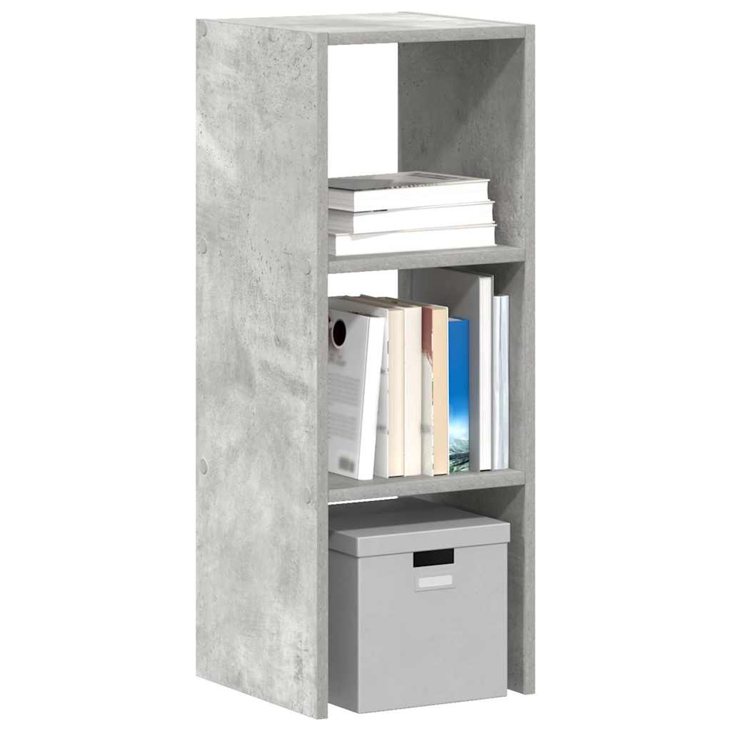 vidaXL bogreol stabelbar 30x30x80 cm konstrueret træ betongrå