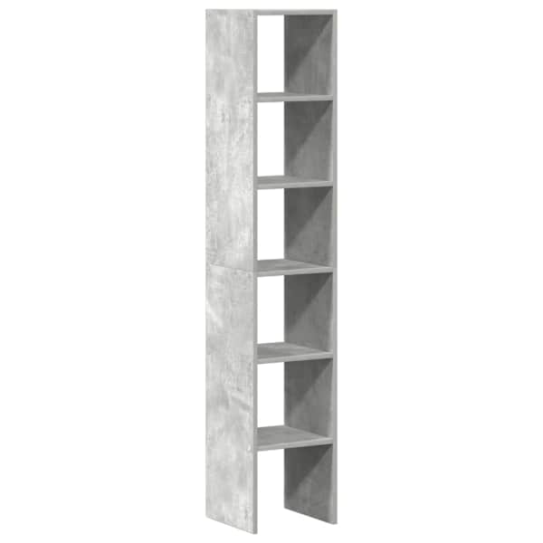vidaXL raamatukapid 2 tk, virnastatav, betoonhall, 30x30x80 cm