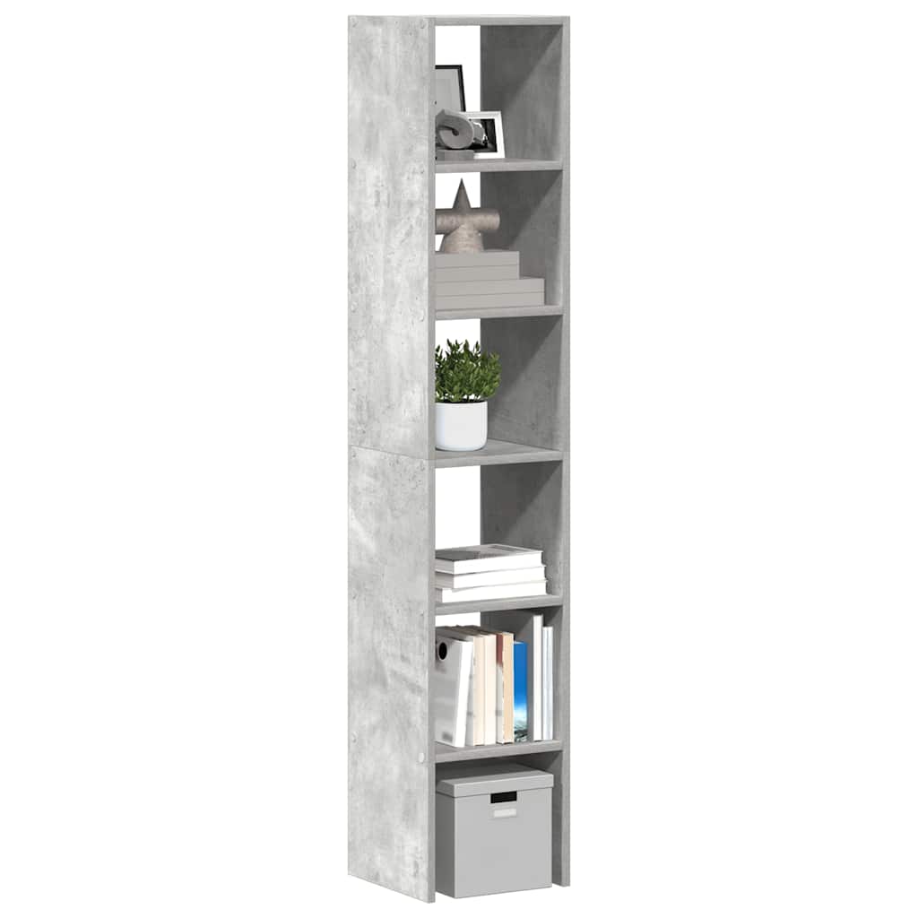 vidaXL bogreoler stabelbare 2 stk. 30x30x80cm konstrueret træ betongrå