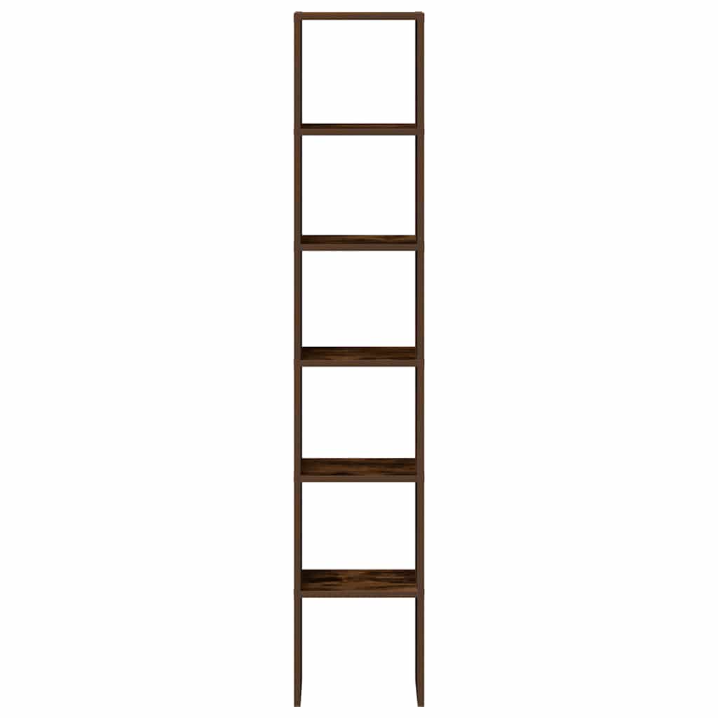 vidaXL Boekenkasten 2 st 30x30x80 cm bewerkt hout gerookt eikenkleurig, foto 4