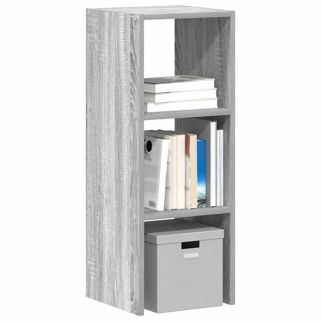 vidaXL Bibliotecă stivuabilă Gri sonoma 30x30x80 cm Lemn prelucrat