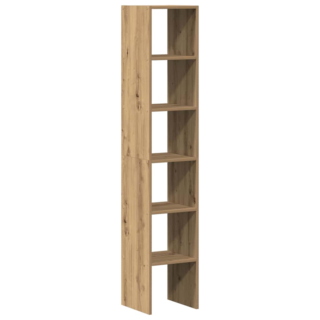 vidaXL Stohovatelné knihovny 2 ks dub artisan 30x30x80 cm kompozit